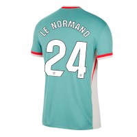 Atletico Madrid Robin Le Normand #24 Vieraspaita 2024-25 Lyhythihainen